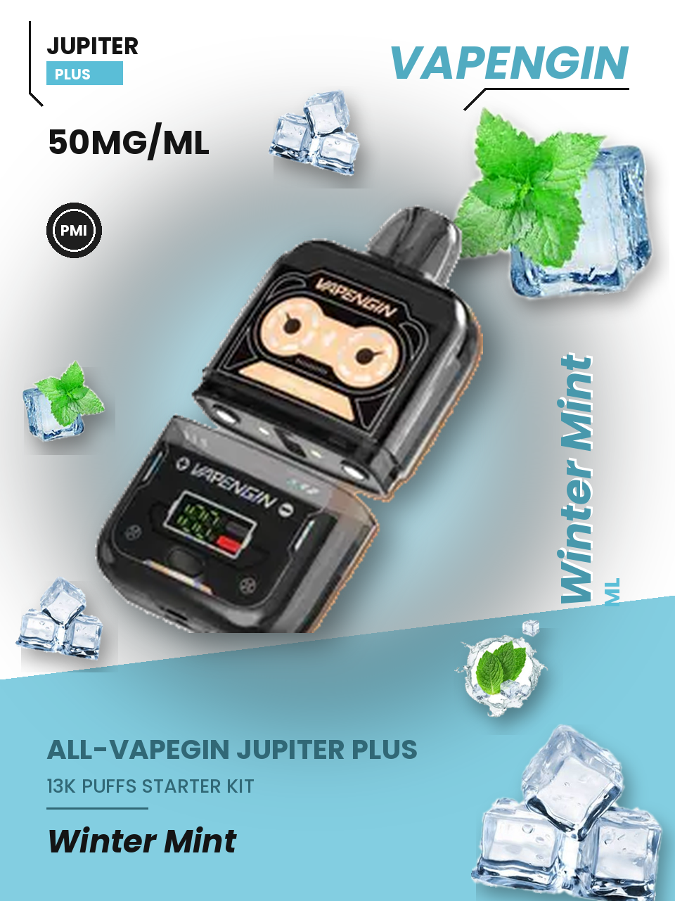 Vapengin Jupiter Plus Starter Kit Winter Mint Winter Mint disposable vape