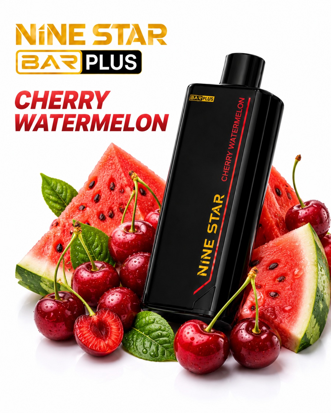 Nine Star Bar Plus Pod Cherry Watermelon Cherry Watermelon disposable vape