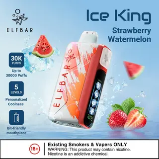 ELFBAR Ice King Strawberry Watermelon Strawberry Watermelon disposable vape
