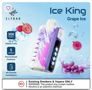 ELFBAR Ice King Grape Ice Grape Ice disposable vape