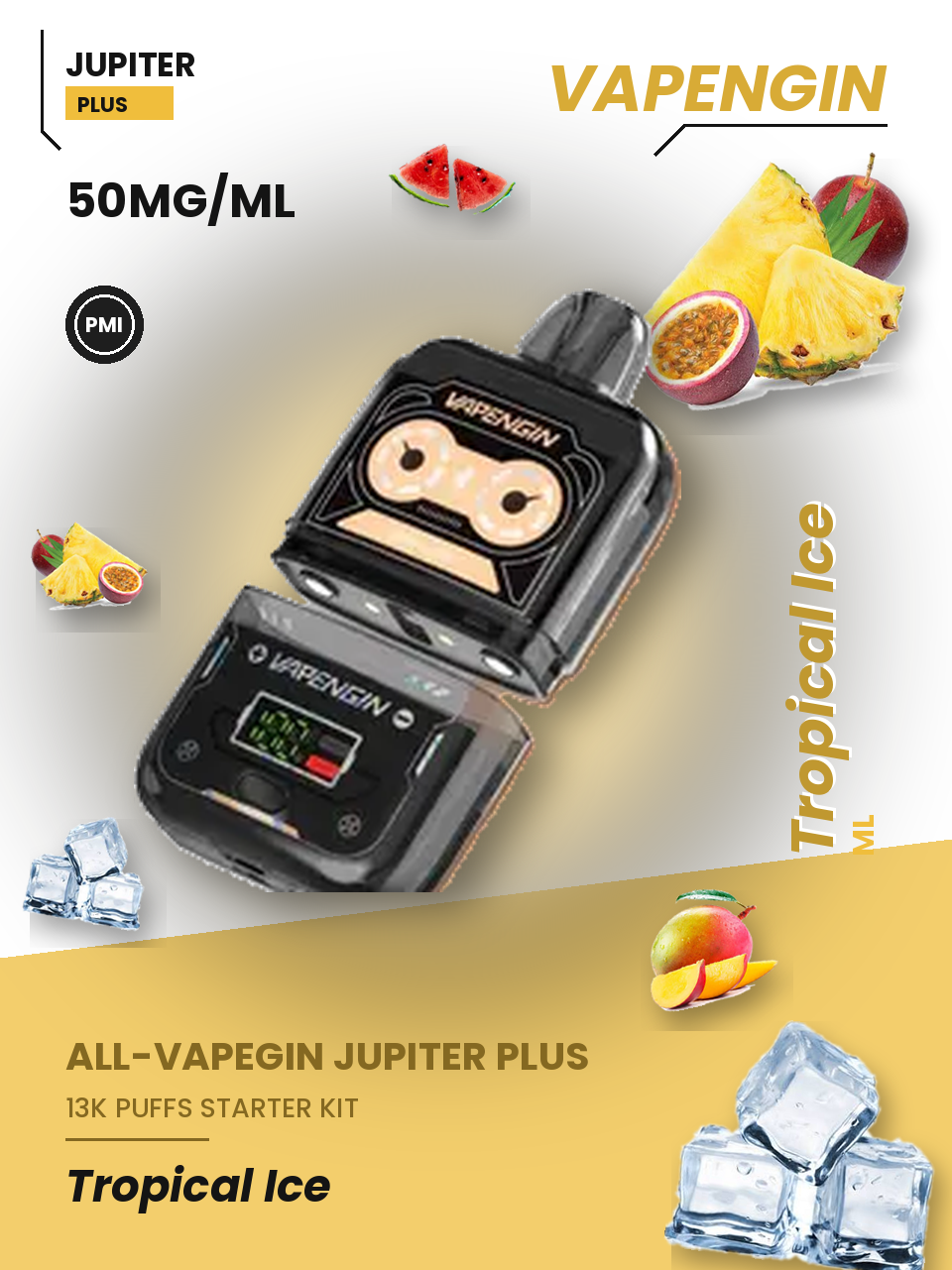 Vapengin Jupiter Plus Starter Kit Tropical Ice Tropical Ice disposable vape