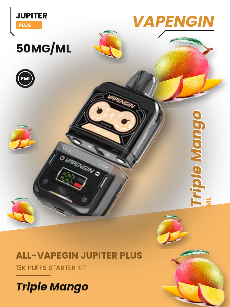 Vapengin Jupiter Plus Starter Kit Triple Mango Triple Mango disposable vape