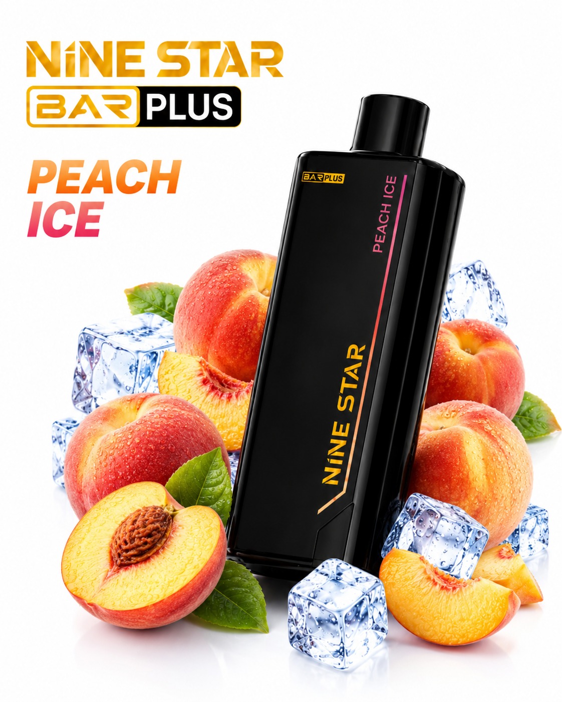 Nine Star Bar Plus Pod Peach Ice Peach Ice disposable vape