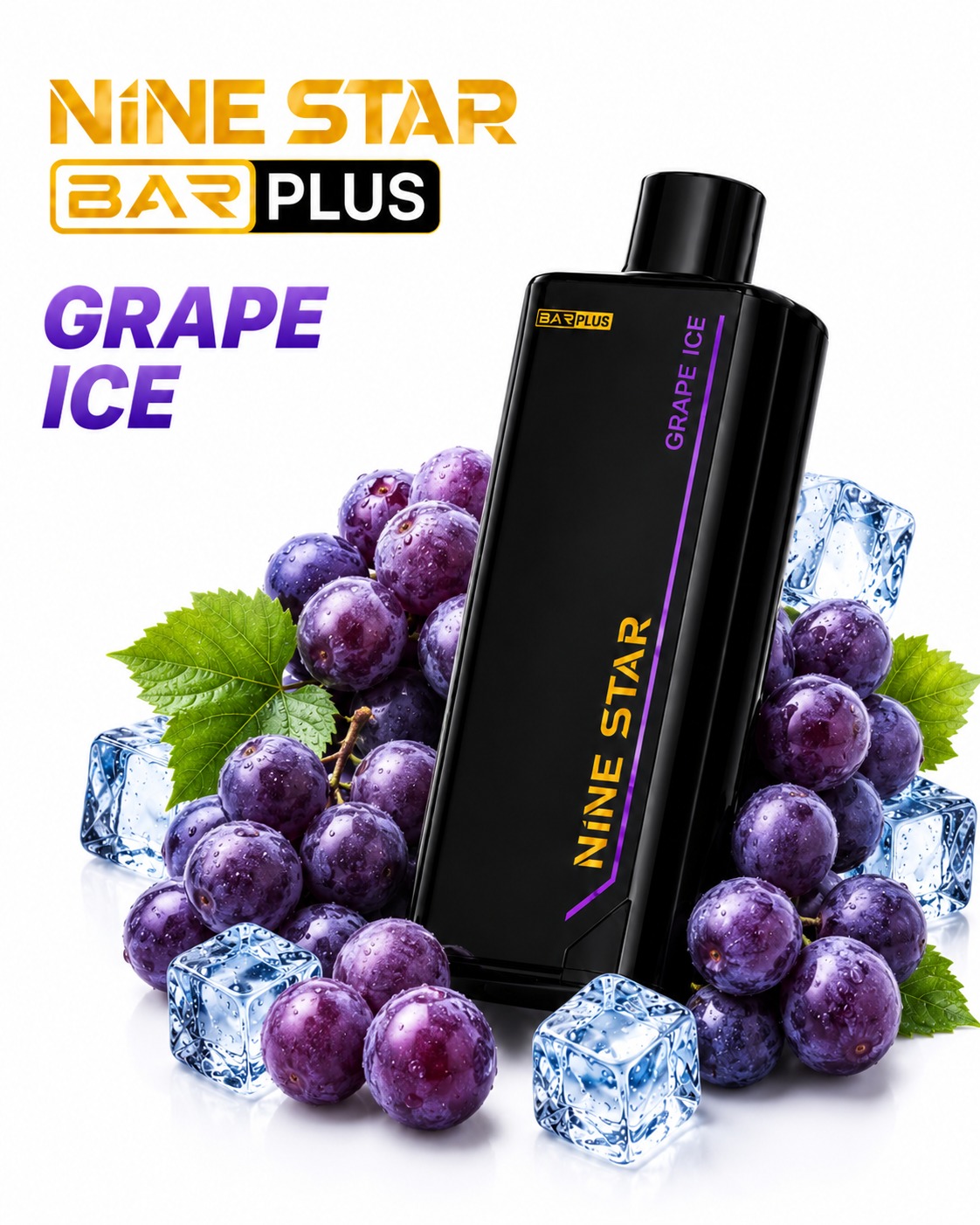 Nine Star Bar Plus Pod Grape Ice Grape Ice disposable vape